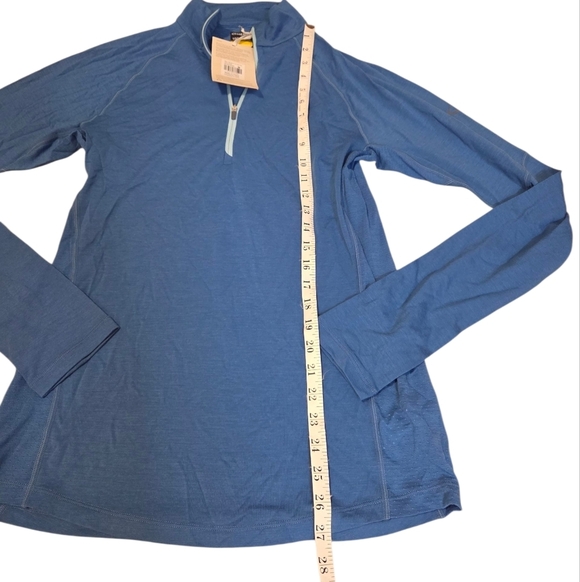 Nwt Icebreaker Men's 150 Zone Long Sleeve Half Zip Blue Haze Size Medium Wool - Picture 8 of 12